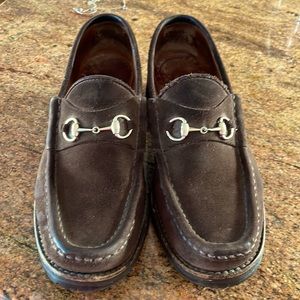 Brown Gucci Loafers